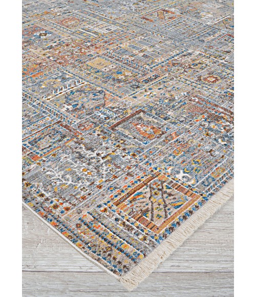 Couristan Halli Skyblu-Stone-Mlt H708/1100 9 ft. X 12 ft. Rectangle Rug