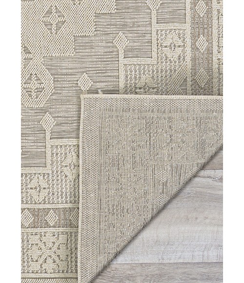 Couristan Liguria Dove Grey LIG1/1001 6 ft. 6 in. X 9 ft. 6 in. Rectangle Rug