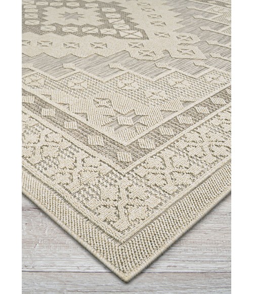 Couristan Liguria Dove Grey LIG1/1001 6 ft. 6 in. X 9 ft. 6 in. Rectangle Rug