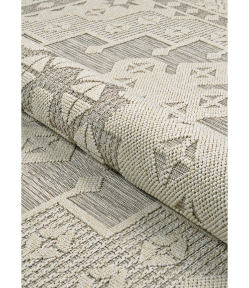 Couristan Liguria Dove Grey LIG1/1001 6 ft. 6 in. X 9 ft. 6 in. Rectangle Rug
