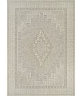 Couristan Liguria Dove Grey LIG1/1001 6 ft. 6 in. X 9 ft. 6 in. Rectangle Rug