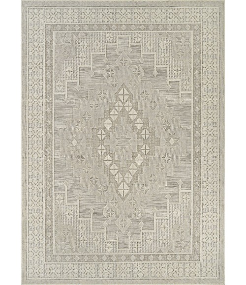 Couristan Liguria Dove Grey LIG1/1001 6 ft. 6 in. X 9 ft. 6 in. Rectangle Rug