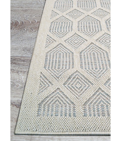 Couristan Liguria Aqua LIG3/1212 7 ft. 10 in. X 9 ft. 10 in. Rectangle Rug