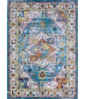 Gypsy Area Rug Couristan Gypsy Ely 4' x 6' Aqua/Multi/Ivory Area Rug