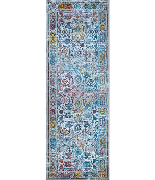 Couristan Gypsy Retro Damsel 4' x 6' Ivry/Mushroom/Multi Area Rug