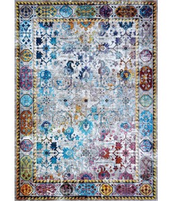 Couristan Gypsy Retro Damsel Ivry/Mushrmmulti Area Rug 2 ft. 3 in. X 7 ft. 6 in. Rectangle