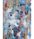 Couristan Gypsy Artists Palette 4' x 6' Oyster/Multi Area Rug