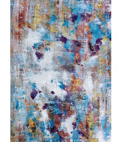 Couristan Gypsy Artistspalette Oyster/Multi Area Rug 2 ft. 3 in. X 7 ft. 6 in. Rectangle