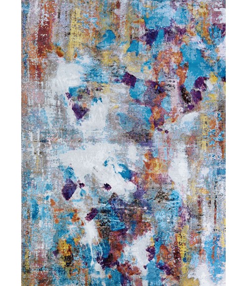 Gypsy Area Rug Couristan Gypsy Artists Palette 4' x 6' Oyster/Multi Area Rug