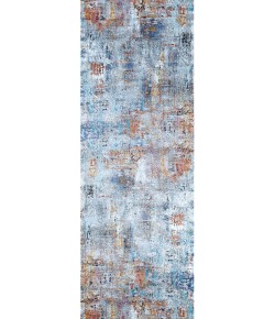 Couristan Gypsy Street Art Bone/Multi Area Rug 2 ft. 3 in. X 7 ft. 6 in. Rectangle