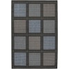 Couristan Recife Summit Blue/Black Area Rug 2 ft. 3 X 11 ft. 9 Rectangle