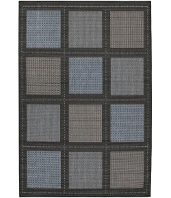 Couristan Recife Summit Blue/Black Area Rug 2 ft. 3 X 11 ft. 9 Rectangle