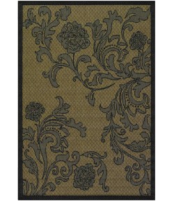 Couristan Recife Rose Lattice Cocoa/Black Area Rug 2 ft. 3 X 11 ft. 9 Rectangle