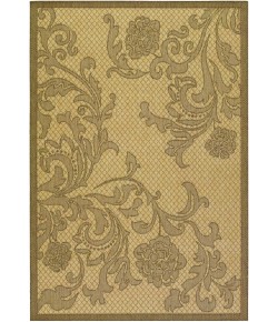 Couristan Recife Rose Lattice Natural/Cocoa Area Rug 8 ft. 6 Square