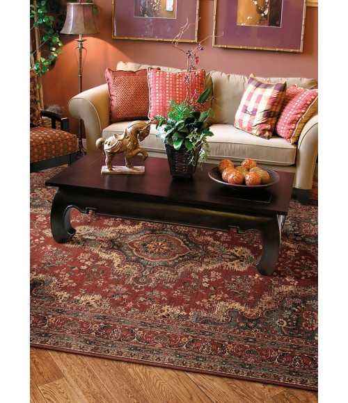 Couristan Old World Classic  Pazyrk 9' Runner Burnished Rust  Area Rug