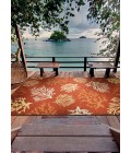 Couristan Outdoor Escape Pacific Heights 5' x 8' Ocean Area Rug