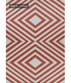 Couristan Outdurables County Fair Coral & Dune Area Rug 2 ft. 3 X 11 ft. 9 Rectangle