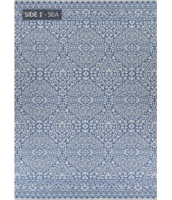 Couristan Outdurables Flower Festiva Lsea & Dune Area Rug 2 ft. X 3 ft. 7 Rectangle