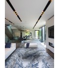 Couristan Serenity Abstract Marble 6' x 9' Grey/Opal Area Rug