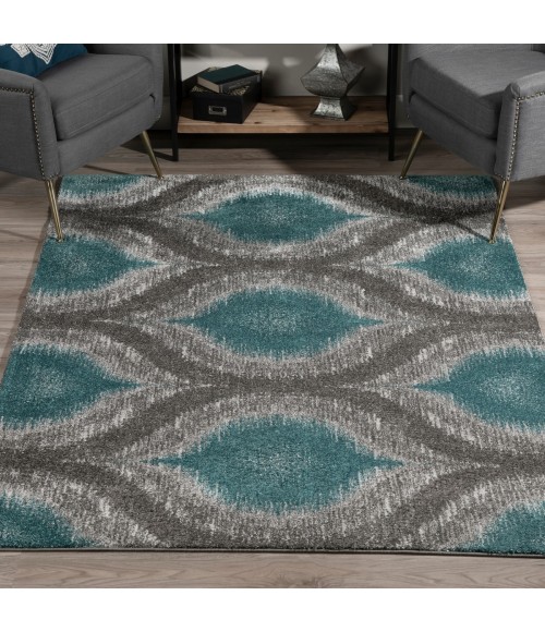 Dalyn Modern Greys MG4441 Teal Area Rug 7 ft. 10 in. X 10 ft. 7 in. Rectangle