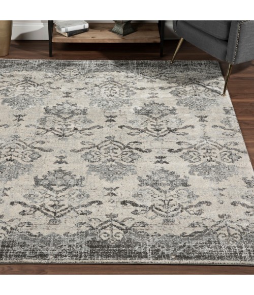 Dalyn Antigua AN11 Pewter Area Rug 3 ft. 3 in. X 5 ft. 3 in. Rectangle
