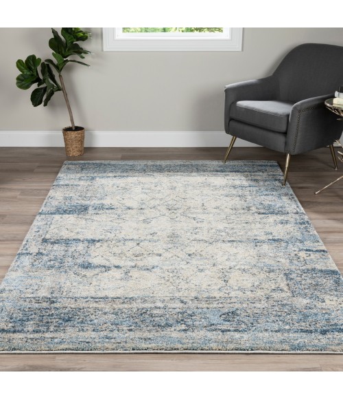 Dalyn Fresca FC5 Silver Area Rug 5 ft. 3 in. X 7 ft. 7 in. Rectangle