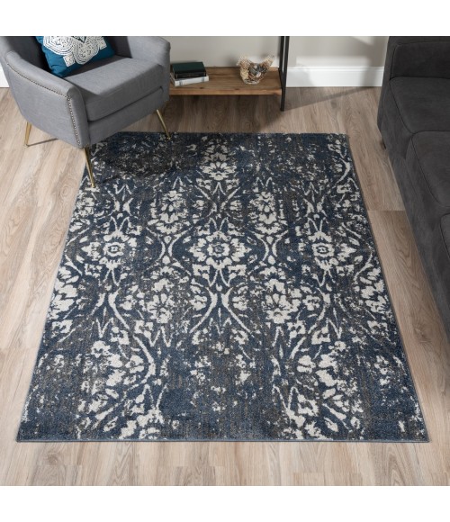 Dalyn Gala GA3 Navy Area Rug 4 ft. 11 in. X 7 ft. Rectangle