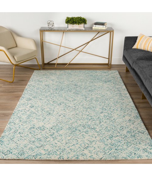 Dalyn Zoe Area Rug Dalyn Zoe ZZ1 Teal Area Rug 6 ft. X 9 ft. Rectangle