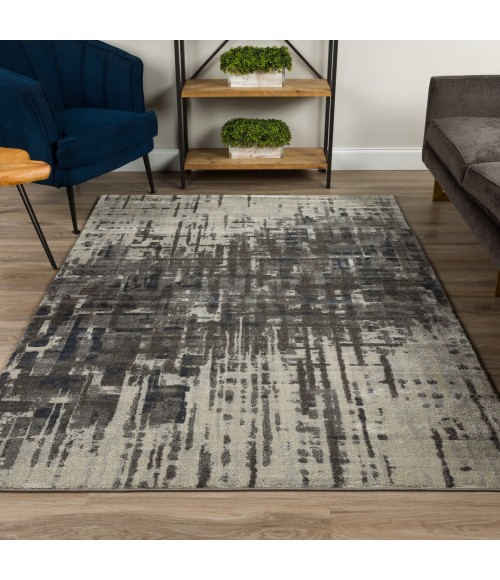 Dalyn Upton UP1 Pewter Area Rug 3 ft. 3 in. X 5 ft. 1 in. Rectangle