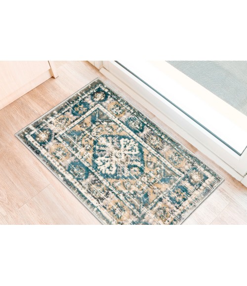 Dalyn Karma KM22 Charcoal Area Rug 1 ft. 8 in. X 2 ft. 6 in. Rectangle