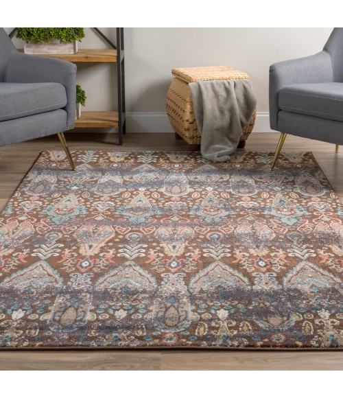 Dalyn Geneva GV315 Chocolate Area Rug 5 ft. 3 in. X 7 ft. 7 in. Rectangle
