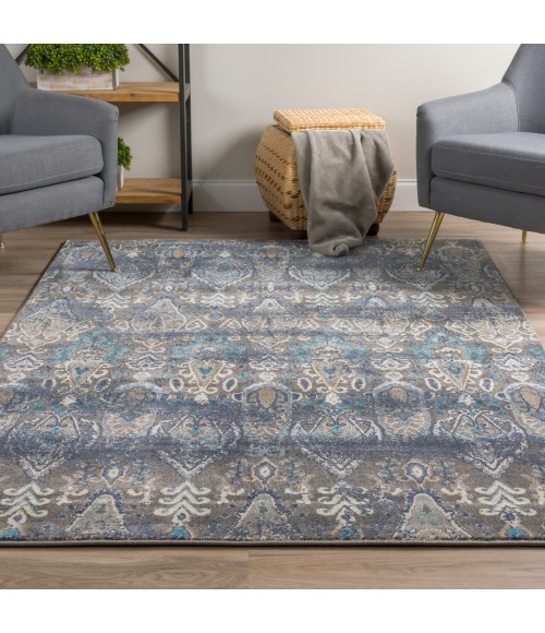 Dalyn Geneva GV315 Pewter Area Rug 5 ft. 3 in. X 7 ft. 7 in. Rectangle