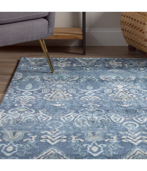 Dalyn Geneva GV315 Navy Area Rug 5 ft. 3 in. X 7 ft. 7 in. Rectangle