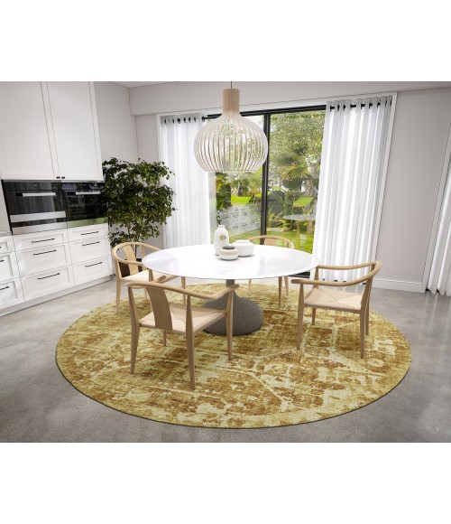 Dalyn Aberdeen AB2 Gold 8' x 8' Round Rug