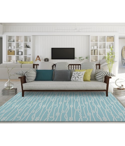 Dalyn Indoor/Outdoor Harbor HA7 Lagoon Washable 2'6" x 3'10" Rug