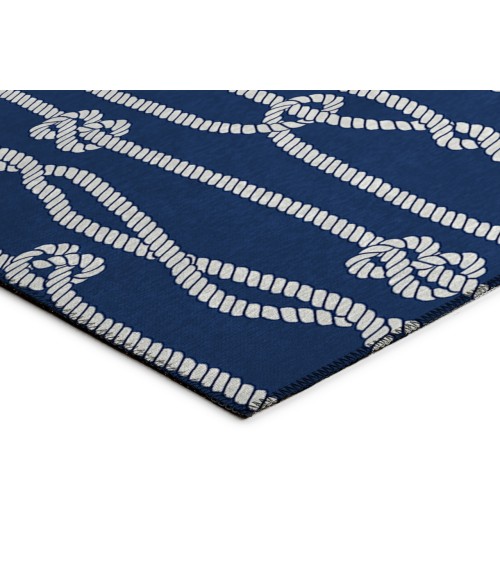 Dalyn Indoor/Outdoor Harbor HA7 Navy Washable 2'6" x 3'10" Rug