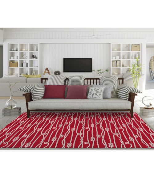 Dalyn Indoor/Outdoor Harbor HA7 Red Washable 2'6" x 3'10" Rug