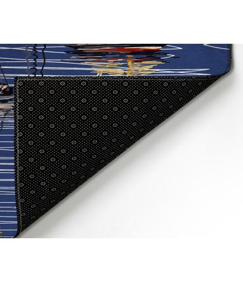 Dalyn Indoor/Outdoor Harbor HA8 Navy Washable 2'6" x 3'10" Rug