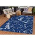 Dalyn Indoor/Outdoor Harbor HA9 Navy Washable 2'6" x 3'10" Rug