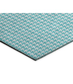 Dalyn Indoor/Outdoor Hinton HN1 Aqua Washable 10' x 10' Rug