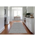 Dalyn Indoor/Outdoor Hinton HN1 Black Washable 2'3" x 10' Rug