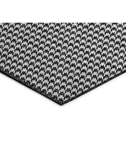 Dalyn Indoor/Outdoor Hinton HN1 Black Washable 4' x 4' Rug