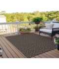 Dalyn Indoor/Outdoor Hinton HN1 Chocolate Washable 5' x 7'6" Rug