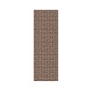 Dalyn Indoor/Outdoor Hinton HN1 Chocolate Washable 2'3" x 12' Rug