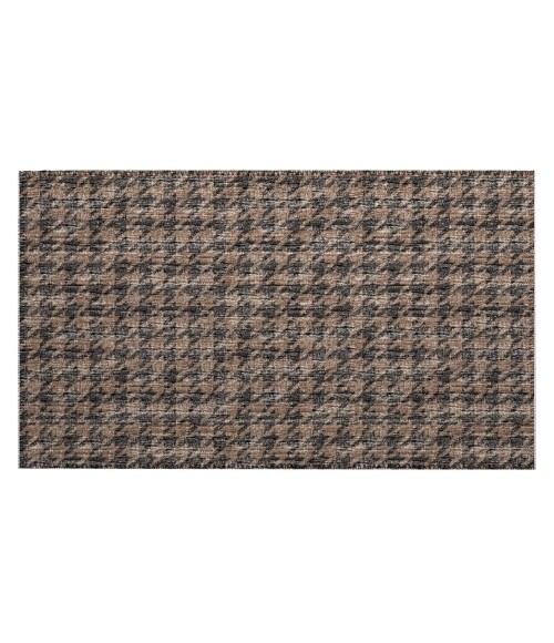 Dalyn Indoor/Outdoor Hinton HN1 Chocolate Washable 1'8" x 2'6" Rug