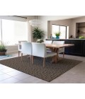 Dalyn Indoor/Outdoor Hinton HN1 Chocolate Washable 5' x 7'6" Rug