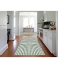 Dalyn Indoor/Outdoor Hinton HN1 Green Washable 2'3" x 12' Rug