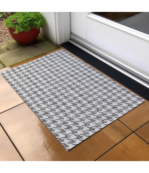 Dalyn Indoor/Outdoor Hinton HN1 Grey Washable 1'8" x 2'6" Rug