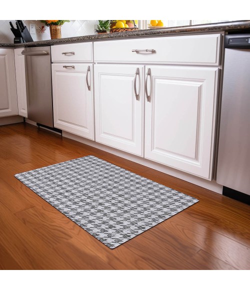 Dalyn Indoor/Outdoor Hinton HN1 Grey Washable 1'8" x 2'6" Rug