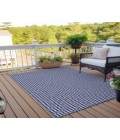 Dalyn Indoor/Outdoor Hinton HN1 Navy Washable 8' x 10' Rug